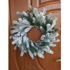 Литий новорічний вінок Елітний засніжений 50 см