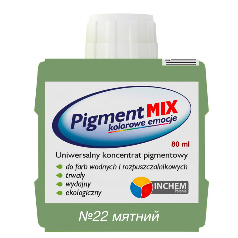 Пігмент барвник Pigment MIX №22 мятний 80 мл