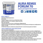 Эмаль акриловая для пола Aura® Luxpro Remix Forum 70 TR прозрачная без запаха 2,2 л (2,7 кг)