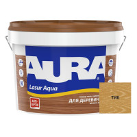 Лазурь для дерева Aura® Lasur Aqua тик шелковисто-матовая