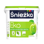 Фарба акрилова водоемульсійна Sniezka EKO матова біла 5 л 7 кг
