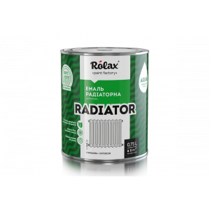 Акриловая эмаль для радиаторов Rolax "Radiator" снежно-белая 0,75 л