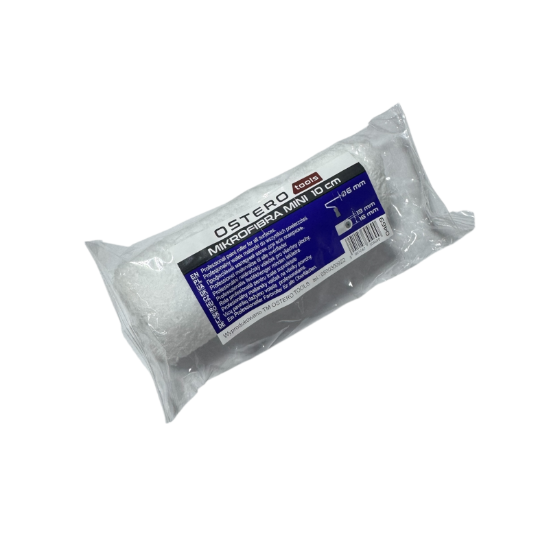Валик для покраски Ostero Microfiber 100 мм, микрофибра, ворс 15 мм
