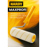 Валик малярный с ручкой Hardy Maxprofi 250 мм, ворс 6 мм, диаметр 48 мм, ручка 8 мм 0111-484825