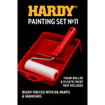 Малярный набор Hardy №11: валик 10 см с ручкой и ванночка 15×30 см 0180-110000