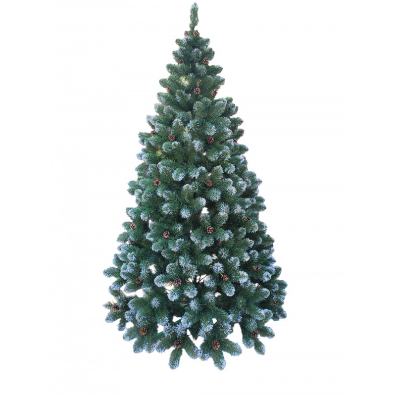 Искусственная елка Елитная Премиум 1.5 м темно-зеленая с шишками 7148