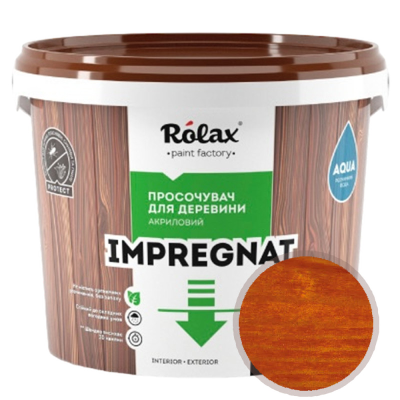 Пропитка импрегнат для древесины Rolax Impregnat № 210 вишня 1 л 