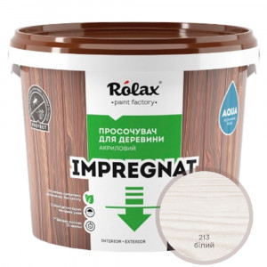 Пропитка импрегнат для древесины Rolax Impregnat № 213 белая