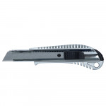 Нож строительный SIGMA 18 мм с металлическим корпусом и автоматическим замком (8211021)