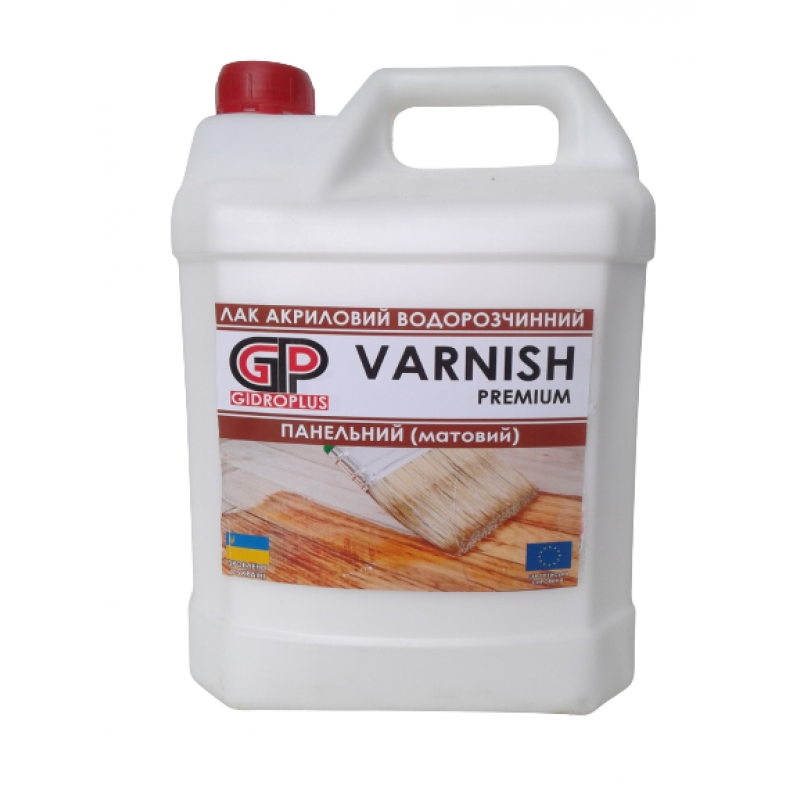 Лак панельный акриловый Gidroplus Varnish Premium матовый 3 л