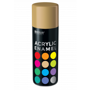 Эмаль аэрозольная акриловая Biodur Acrylic RAL 1001 бежевая глянцевая 400 мл