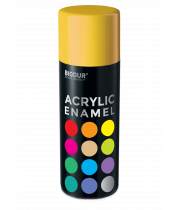 Эмаль аэрозольная акриловая Biodur Acrylic RAL 1023 желтая глянцевая 400 мл