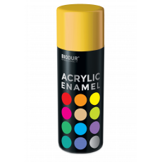 Эмаль аэрозольная акриловая Biodur Acrylic RAL 1023 желтая глянцевая 400 мл