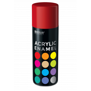 Эмаль аэрозольная акриловая Biodur Acrylic RAL 3000 огненно-красная глянцевая 400 мл