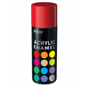 Эмаль аэрозольная акриловая Biodur Acrylic RAL 3020 красная глянцевая 400 мл
