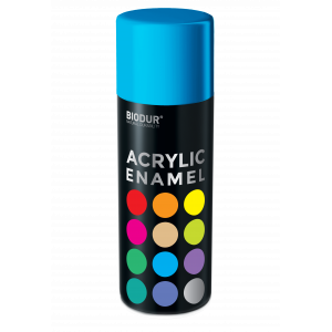 Эмаль аэрозольная акриловая Biodur Acrylic RAL 5015 голубая глянцевая 400 мл