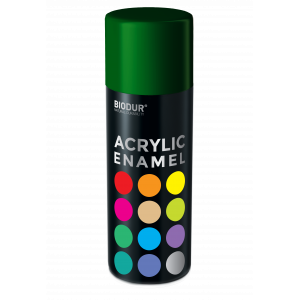 Эмаль аэрозольная акриловая Biodur Acrylic RAL 6005 темно-зеленая глянцевая 400 мл