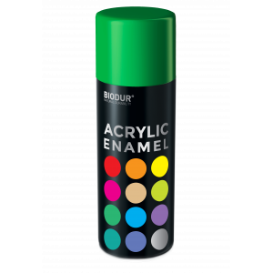 Эмаль аэрозольная акриловая Biodur Acrylic RAL 6029 зеленая глянцевая 400 мл