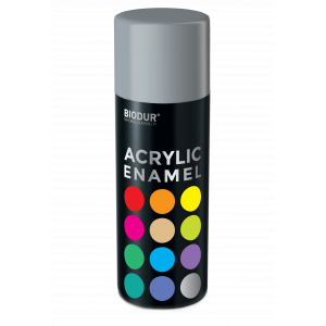 Эмаль аэрозольная акриловая Biodur Acrylic RAL 7046 серая глянцевая 400 мл