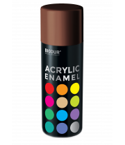 Эмаль аэрозольная акриловая Biodur Acrylic RAL 8017 темно-коричневая глянцевая 400 мл