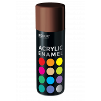 Эмаль аэрозольная акриловая Biodur Acrylic RAL 8017 темно-коричневая глянцевая 400 мл