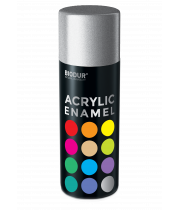 Эмаль аэрозольная акриловая Biodur Acrylic RAL 9006 серебристая глянцевая 400 мл