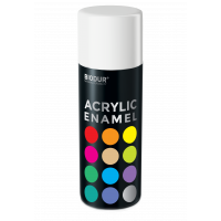 Эмаль аэрозольная акриловая Biodur Acrylic RAL 9010 белая глянцевая 400 мл