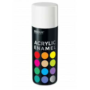 Эмаль аэрозольная акриловая Biodur Acrylic RAL 9010 белая матовая 400 мл