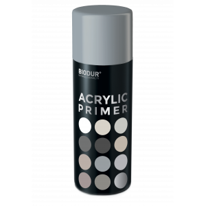 Грунтовка аэрозольная акриловая Biodur Acrylic серая 400 мл