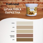 Шпаклёвка паркетная ProCristal Ircom ИР-33 1.5 кг Бук