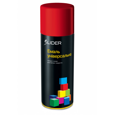 Емаль аерозольна SLIDER RAL 3020 червона глянець 400 мл