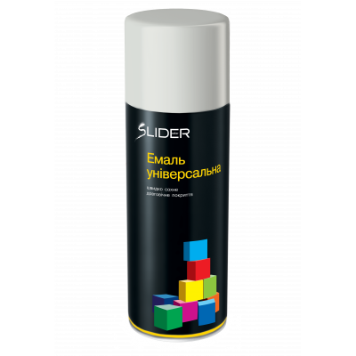 Емаль аерозольна SLIDER RAL 7035 світло-сіра глянець 400 мл