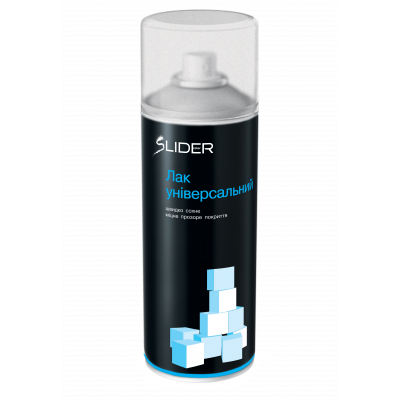 Лак аерозольний SLIDER прозорий мат 400 мл