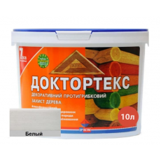 Лазурь-лак антисептический Доктортекс IPKOM IP-013 белый