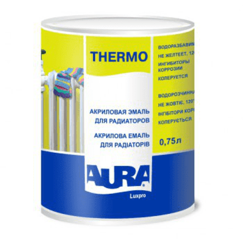 Акриловая эмаль для радиаторов AURA Luxpro Thermo 0.75 л