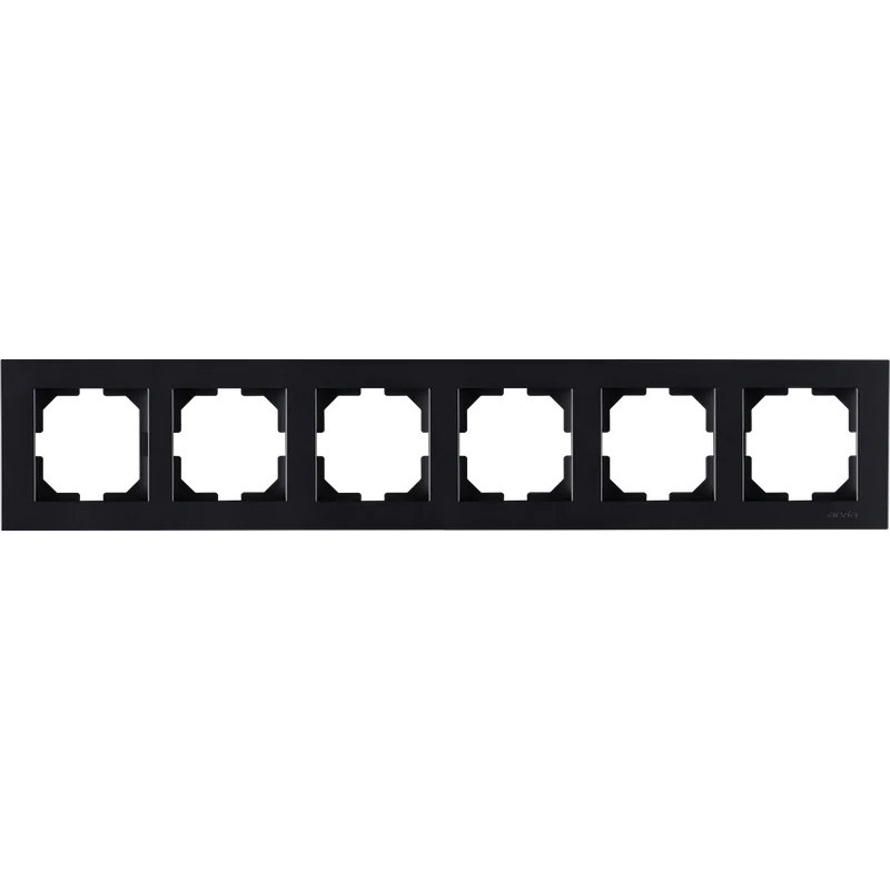 Рамка шестерная ARVIA Karen чёрный (20 07 2000 026)
