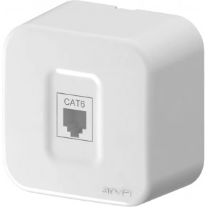Розетка компʼютерна Cat6 ARVIA Aria зовнішній білий (25 01 1000 247)