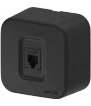 Розетка компʼютерна Cat6 ARVIA Aria зовнішній чорний (25 21 1000 247)