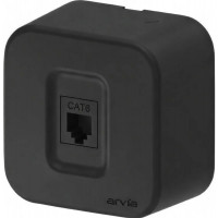 Розетка компʼютерна Cat6 ARVIA Aria зовнішній чорний (25 21 1000 247)