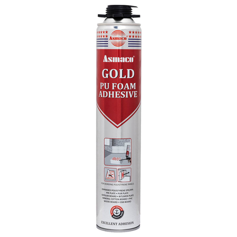 Клей-піна поліуретанова Asmaco Gold PU Foam Adhesive 750 мл (2730161)