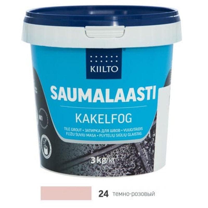 Затирка для плитки Kiilto Saumalaasti 24 темно-розовый 3 кг