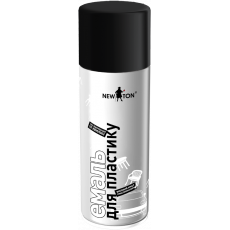 Эмаль аэрозольная NEW TON для пластика RAL 9005 черная матовая 400 мл