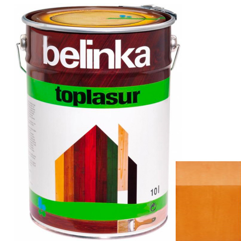 Краска-лазурь для дерева Belinka TopLasur № 14 лиственница полуглянец 10 л