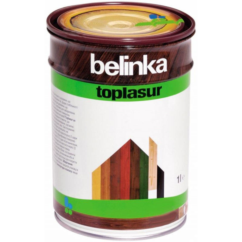 Краска-лазурь для дерева Belinka TopLasur № 12 бесцветная полуглянец 1 л