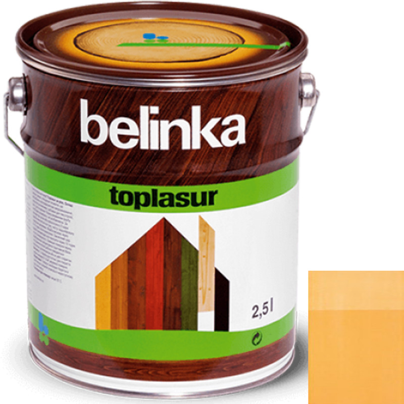 Краска-лазурь для дерева Belinka TopLasur № 13 сосна полуглянец 2,5 л