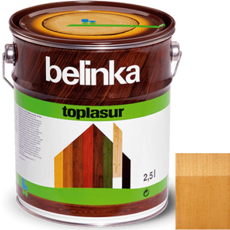 Краска-лазурь для дерева Belinka TopLasur № 15 дуб полуглянец 2,5 л