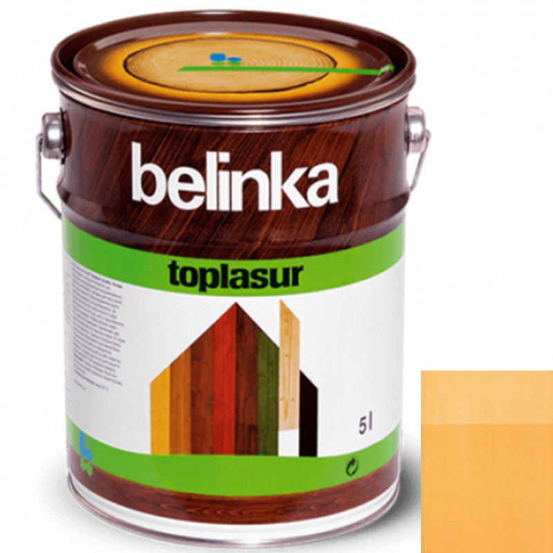 Краска-лазурь для дерева Belinka TopLasur № 13 сосна полуглянец 5 л 