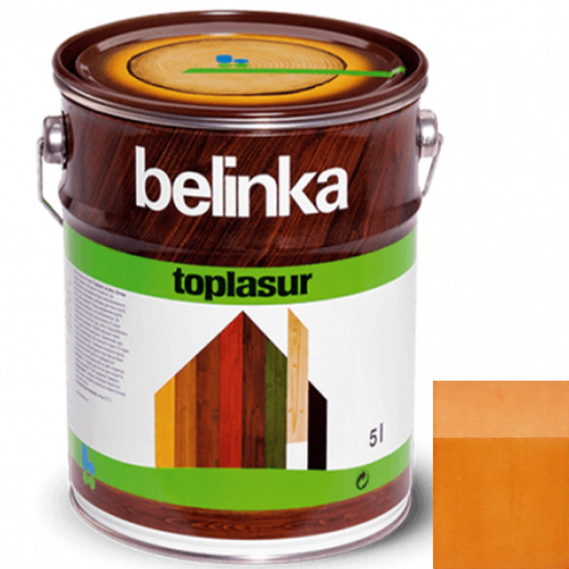 Краска-лазурь для дерева Belinka TopLasur № 14 лиственница полуглянец 5 л 