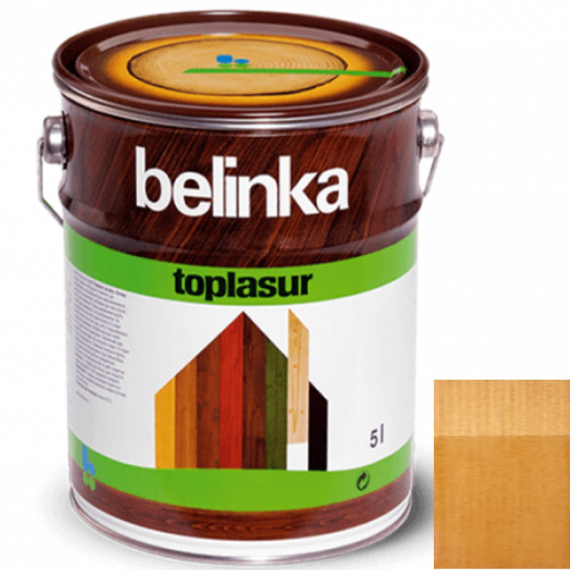 Краска-лазурь для дерева Belinka TopLasur № 15 дуб полуглянец 5 л 