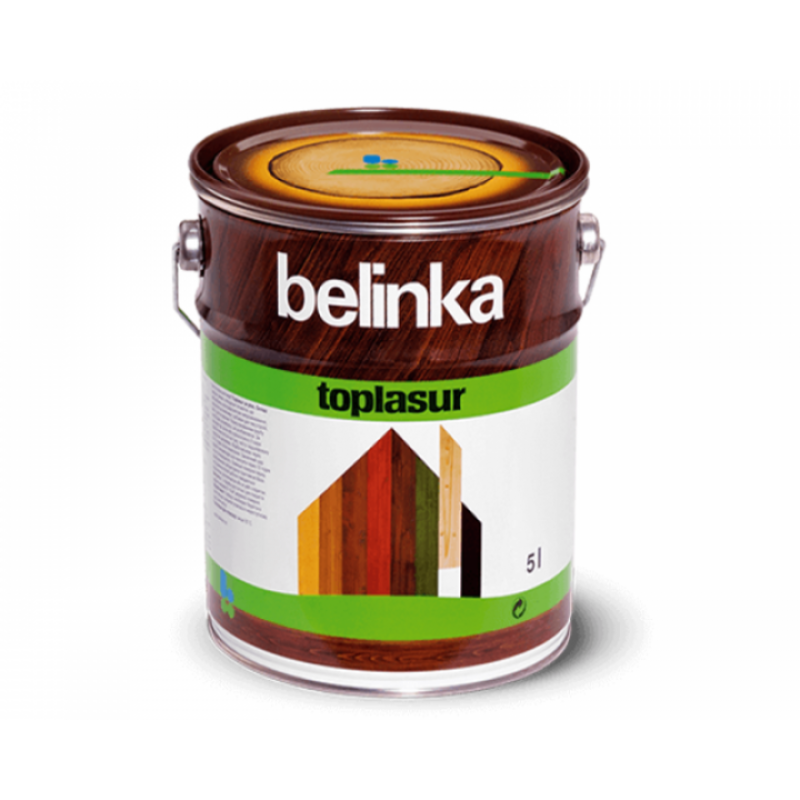 Краска-лазурь для дерева Belinka TopLasur № 12 бесцветная полуглянец 5 л 